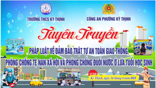 Trường THCS Kỳ Thịnh: Tuyên truyền giáo dục an toàn giao thông, phòng chống tệ nạn xã hội và đuối nước trong nhà trường