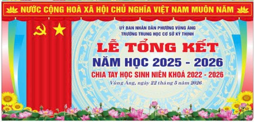 TRƯỜNG THCS KỲ THỊNH TỔ CHỨC LỄ TỔNG KẾT NĂM HỌC 2025–2026 VÀ LỄ RA TRƯỜNG CHO HỌC SINH KHỐI 9 NIÊN...